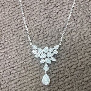 Luxury White Sapphire Necklace